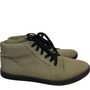 Woobies Mid Top Canvas Sneakers  / Army Green / S-12
